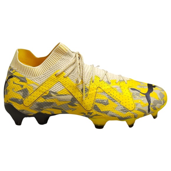 Puma Future Ultimate FG AG Soccer Cleats‎ Mens US 7.5 Yellow Lace Up 107355-04